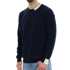 MAGLIA CONTRASTI BLU